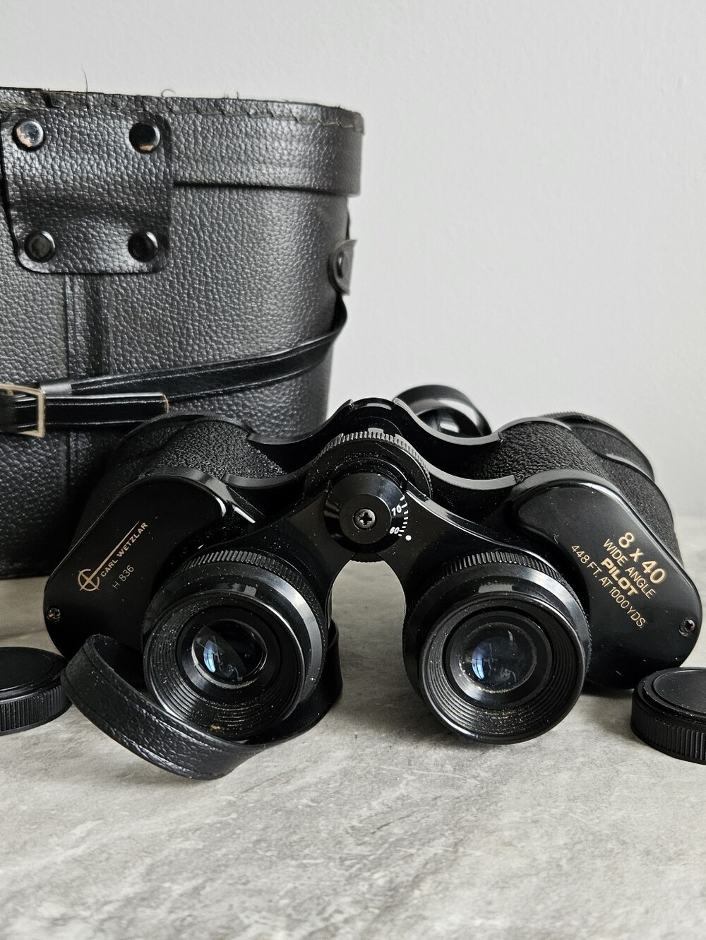 Carl Wetzlar H836 8×40 Wide‑Angle Binoculars With Original Leather Case